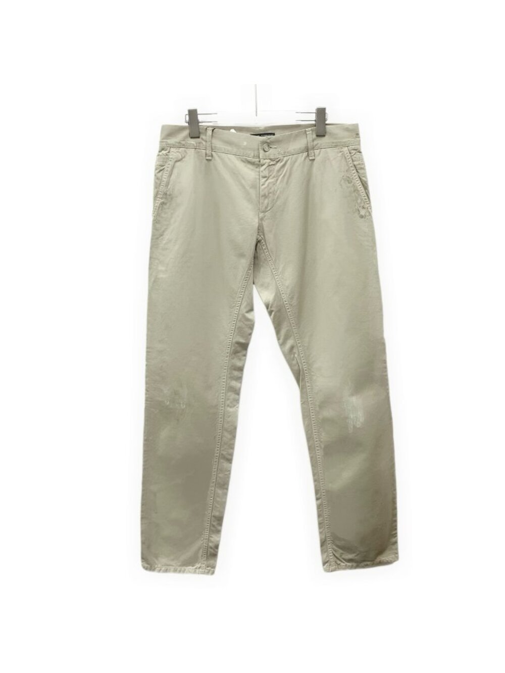 Dolce & Gabbana Khaki Cotton Casual Trousers